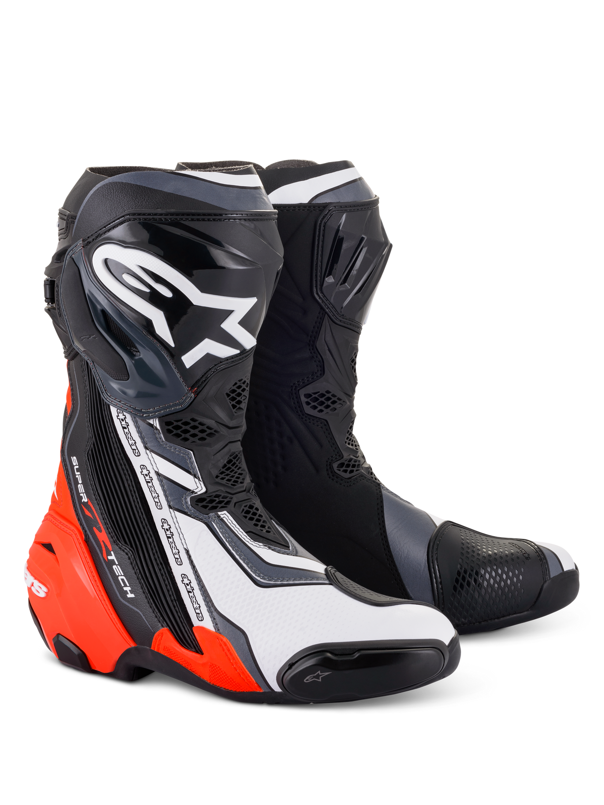 BOTAS SUPERTECH R NEGRA BLANCO ROJO