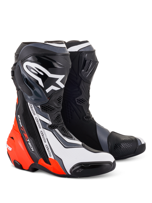 BOTAS SUPERTECH R NEGRA BLANCO ROJO