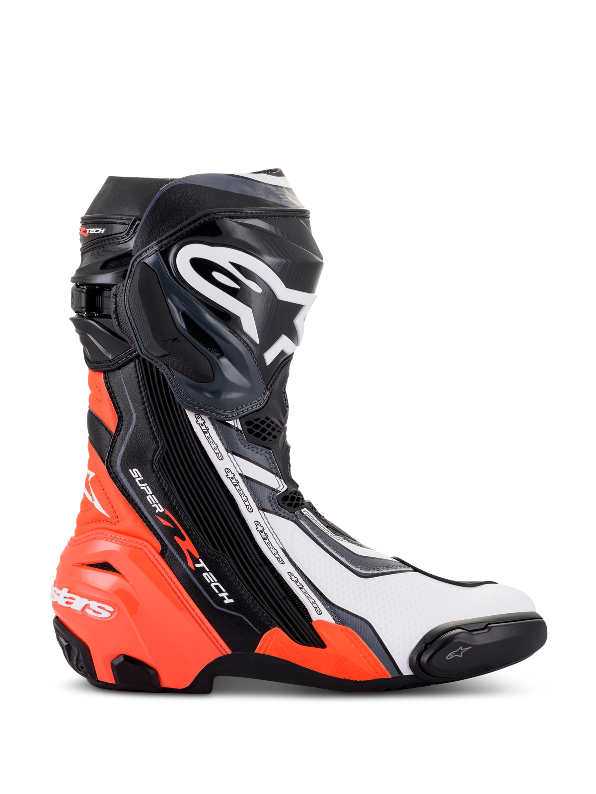 BOTAS SUPERTECH R NEGRA BLANCO ROJO