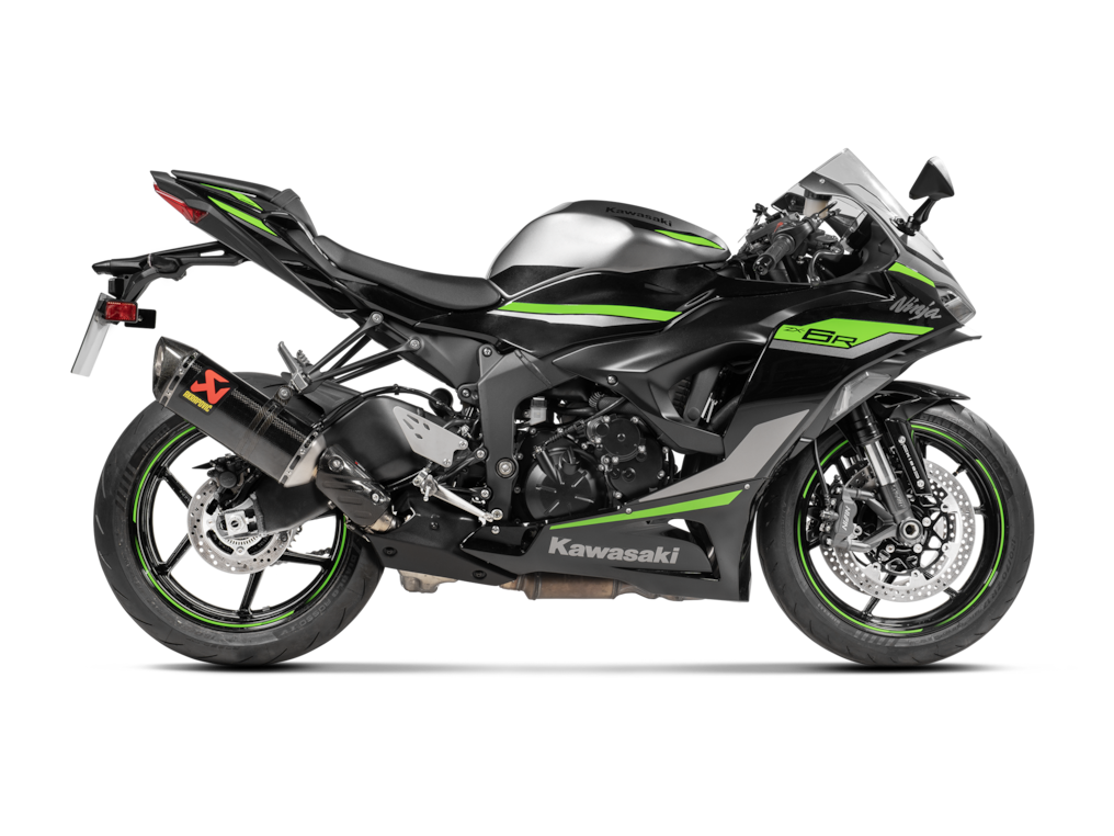 ESCAPE SLIP-ON AKRAPOVIC CARBONO CON PROTECTOR KAWASAKI ZX6R 2013-2026