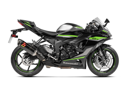 ESCAPE SLIP-ON AKRAPOVIC CARBONO CON PROTECTOR KAWASAKI ZX6R 2013-2026