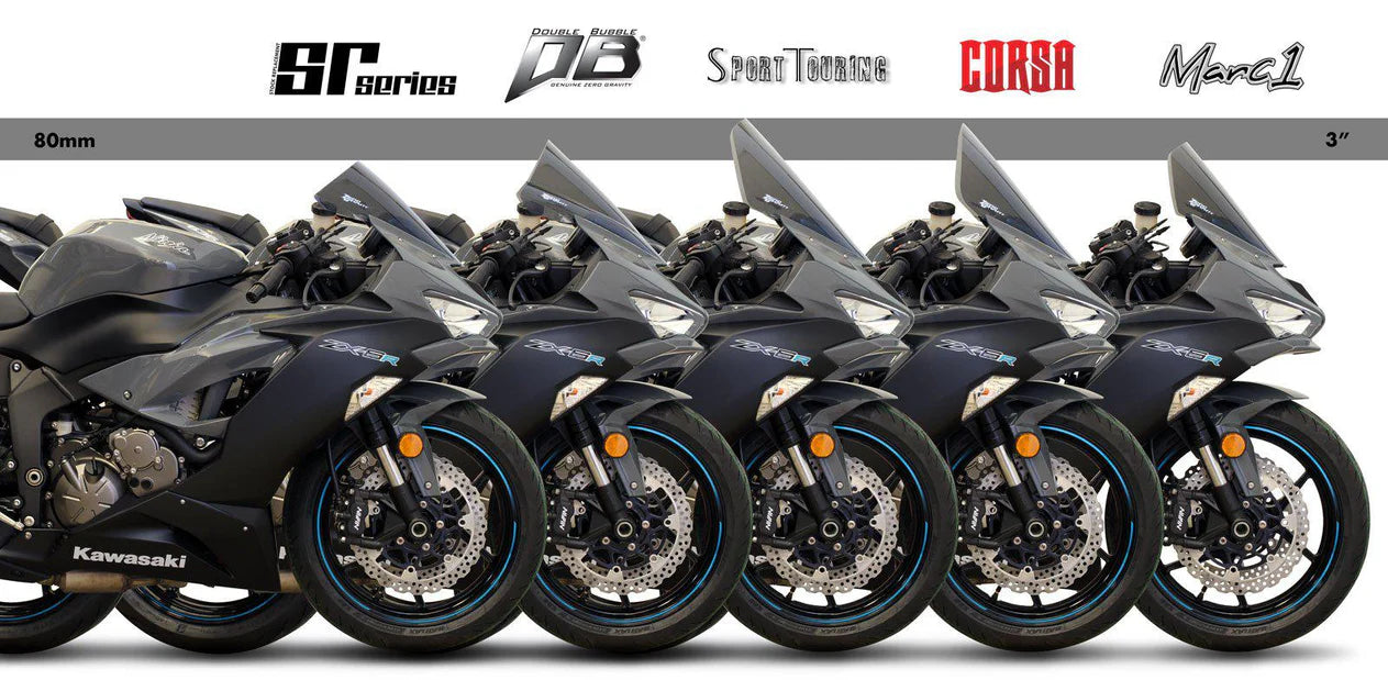 DOBLE CUPULA AHUMADA KAWASAKI ZX6R 2019-2023